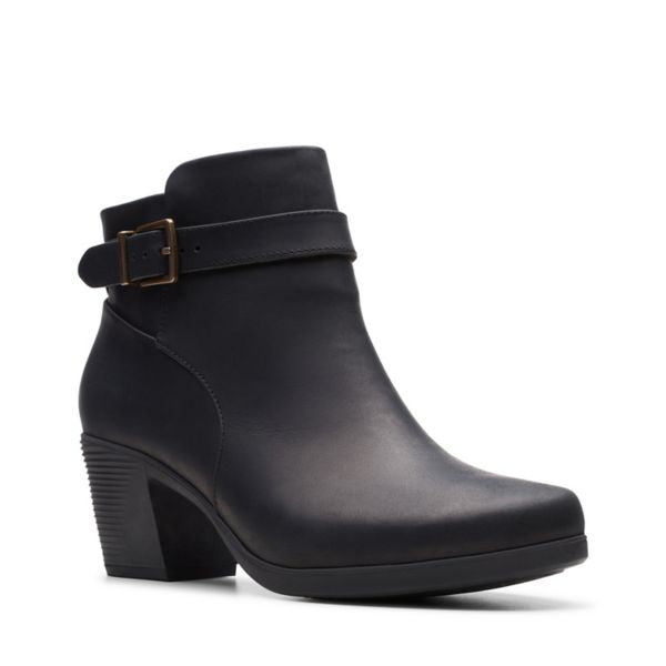 Clarks Womens Un Lindel Lo Ankle Boots Black | UK-274981